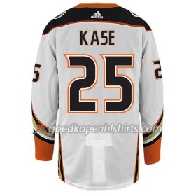 Anaheim Ducks KASE 25 Adidas Wit Authentic Shirt - Mannen